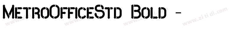 MetroOfficeStd Bold字字体转换